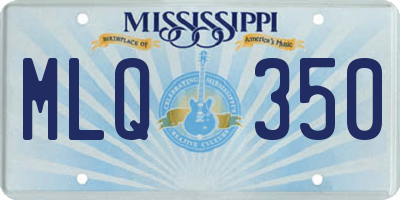 MS license plate MLQ350