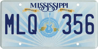 MS license plate MLQ356