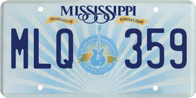 MS license plate MLQ359