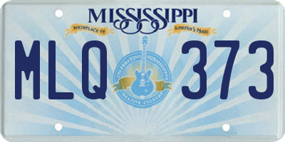 MS license plate MLQ373