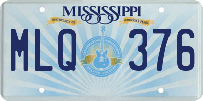 MS license plate MLQ376