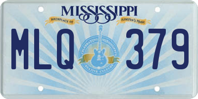 MS license plate MLQ379