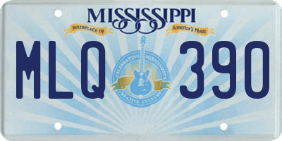 MS license plate MLQ390