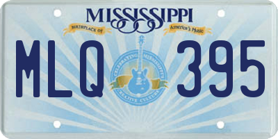MS license plate MLQ395