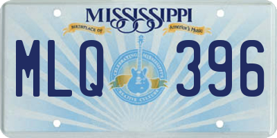 MS license plate MLQ396