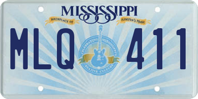 MS license plate MLQ411