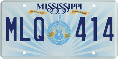 MS license plate MLQ414