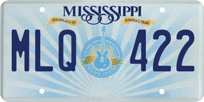MS license plate MLQ422