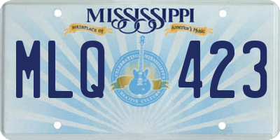 MS license plate MLQ423