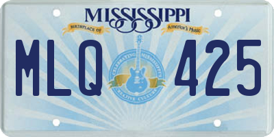 MS license plate MLQ425