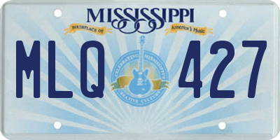 MS license plate MLQ427