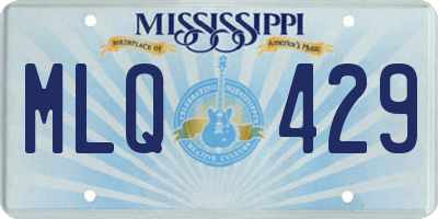 MS license plate MLQ429