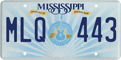MS license plate MLQ443