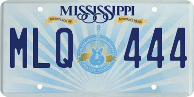 MS license plate MLQ444