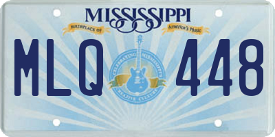 MS license plate MLQ448