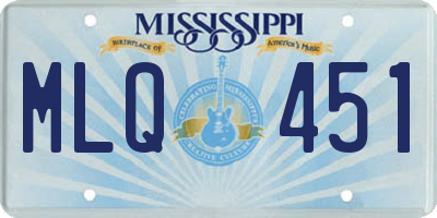 MS license plate MLQ451
