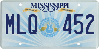 MS license plate MLQ452