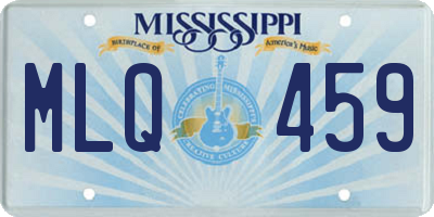 MS license plate MLQ459