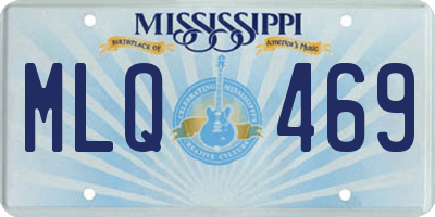 MS license plate MLQ469