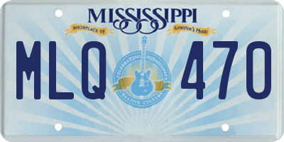 MS license plate MLQ470
