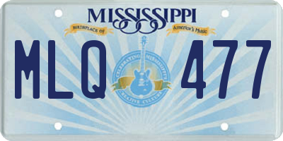 MS license plate MLQ477