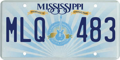 MS license plate MLQ483