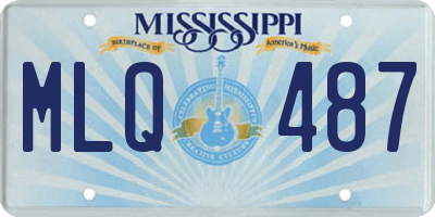 MS license plate MLQ487