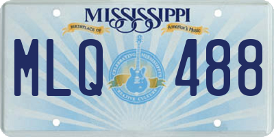 MS license plate MLQ488