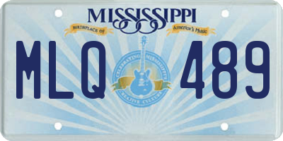 MS license plate MLQ489