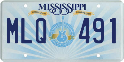 MS license plate MLQ491