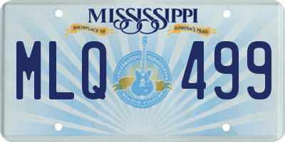 MS license plate MLQ499