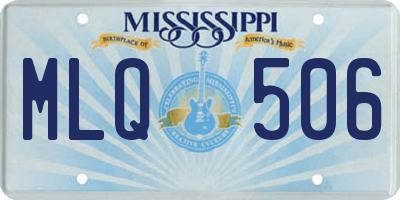 MS license plate MLQ506