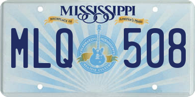 MS license plate MLQ508