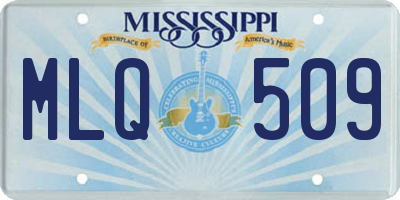 MS license plate MLQ509