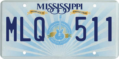 MS license plate MLQ511