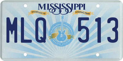 MS license plate MLQ513