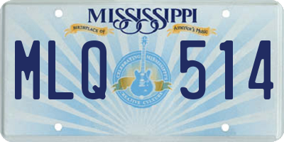 MS license plate MLQ514