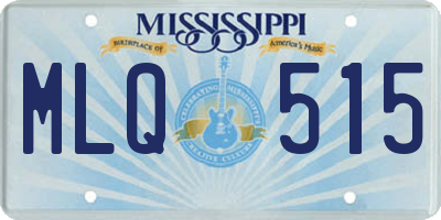 MS license plate MLQ515