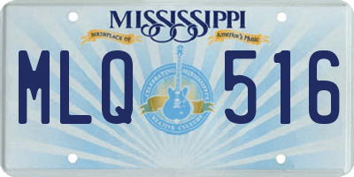 MS license plate MLQ516