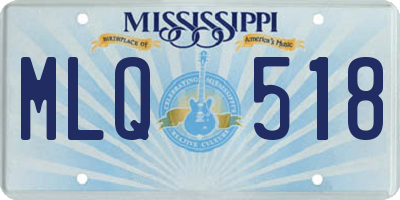 MS license plate MLQ518