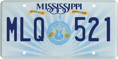 MS license plate MLQ521