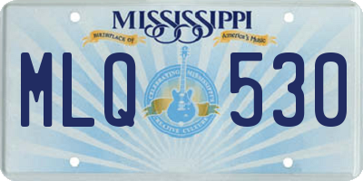 MS license plate MLQ530