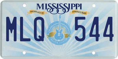 MS license plate MLQ544