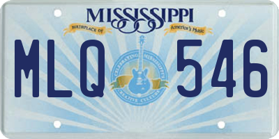 MS license plate MLQ546
