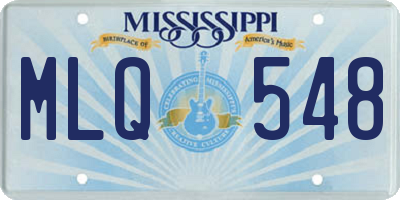 MS license plate MLQ548