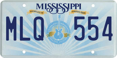 MS license plate MLQ554