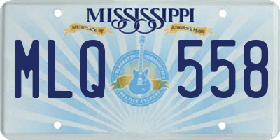 MS license plate MLQ558