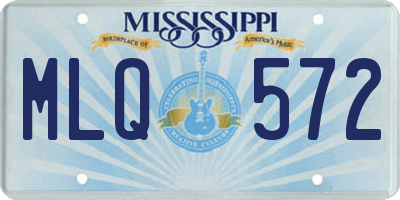 MS license plate MLQ572