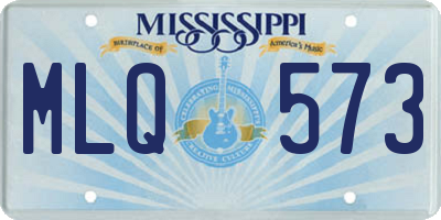 MS license plate MLQ573