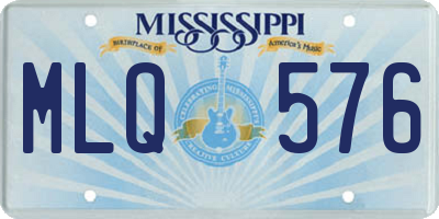 MS license plate MLQ576
